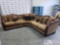 L Shaped Sectional Couch With Decorative Pillows