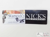 Warwick's And Nick's Gift Cards