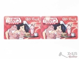 2 Ruby's Diner Gift Cards