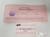$25 Victoria's Secret Gift Card and $60.87 Merchandise Certificate