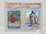 PSA Graded 2006 Colton Willems and 2011 Jed Bradley Baseball Cards