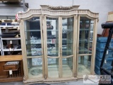 Glass Wall Cabinet With Lights