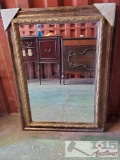 Vintage Gold Toned Framed Mirror