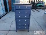 Blue 6 Drawer Dresser