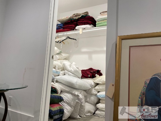 Pillows, Towels, Blankets,