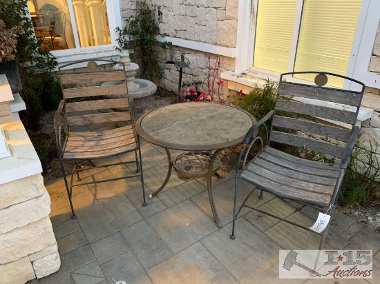 Patio Table And 2 Chairs