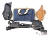 3 Holsters and a Pistol Case