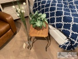 End Table And Decretive Plant?s