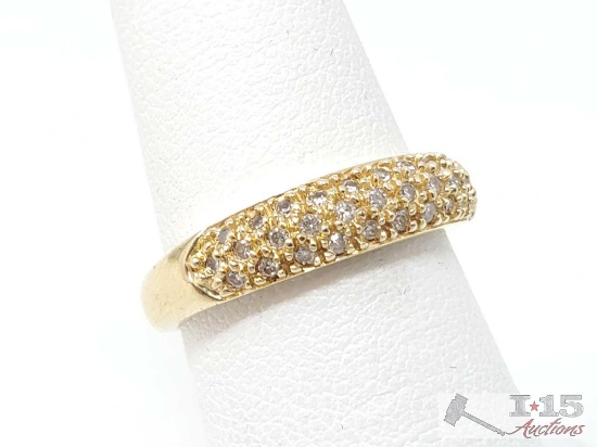 14k Gold Diamond Ring- 3.1g