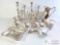 Silver Plated Candlestick Holders, Bowls, Plates, Serving Platter, Pitcher, And More