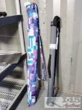 Black Cane, Fishing Rod Case, And Umbrella