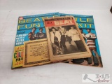 Two 1964 Beatle Fun Kit And Two 1967 Krla Beat Magazine