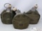 3 Military Water Flasks