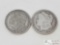 1889 and 1898 Morgan Silver Dollars