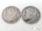 1891 and 1892 Morgan Silver Dollars