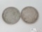 2 1921 Morgan Silver Dollars