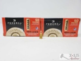 100 Rounds Of Federal Ammunition 9mm Luger- 115 Gr FMJ RN