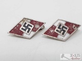 2 Hitler Youth Membership Badge