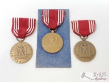 3 Efficiency Honor Fidelity Medals