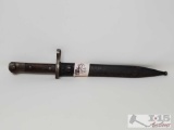 10 Inch Bayonet With Sheath