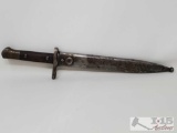 9.5 Inch Bayonet With Sheath