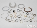 Costume Cuff Bracelets, Earrings and Rings