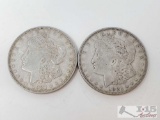 2 1921 Morgan Silver Dollars