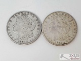 2 1921 Morgan Silver Dollars