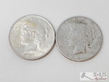 2 1924 Silver Peace Dollars