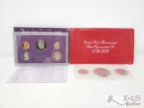 United States Bicentennial Silver Uncirculated Set And United States Proof Set 1986
