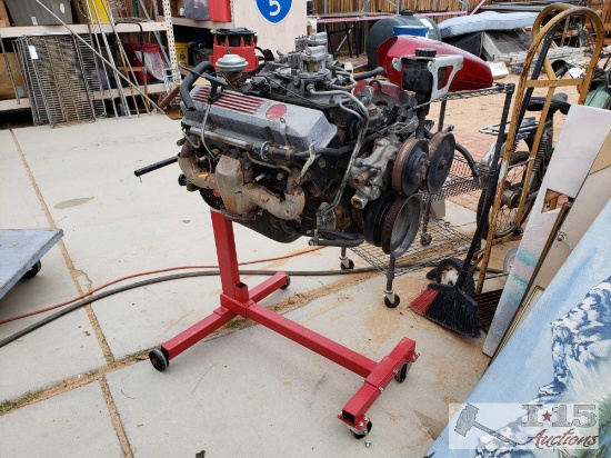 Corvette 5.7L Engine And Engine Stand