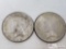 Two 1922 Silver Peace Dollars