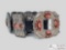 L. James Sterling Silver Concho Belt With Red Spiny Oyster, 568g