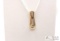 14K Gold Diamond Pendant, 2.1g