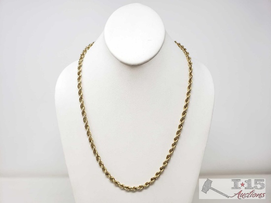 10K Gold Necklace, 10.5g