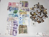 Various Paper and Coin Foreign Money