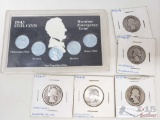 Steel Pennies and 5 Silver Quarters