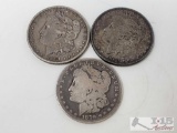 1879-S, 1880 and 1891 Morgan Silver Dollars