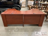 Wooden Two Piece Desk