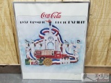 Framed Coca-Cola Poster