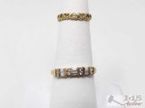 Two 14K Gold Rings, 3g