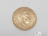 1905 Germany 20 Mark Gold Coin - 8g