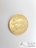 1899 Germany 20 Mark Gold Coin - 8g