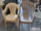 6 Plastic Outdoor Chairs