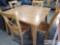 Wooden Dinning Room Table and Chairs