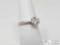 14k White Gold Solitaire 1ct Diamond Ring, 3.6g