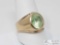 9k Gold Ring With Large Semi Precious Stone, 8g