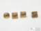 3 10k Gold Filled Diamond Pins -4g