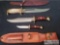 Muela Bowie Knife Set and Timber Rattler TR88 Knife