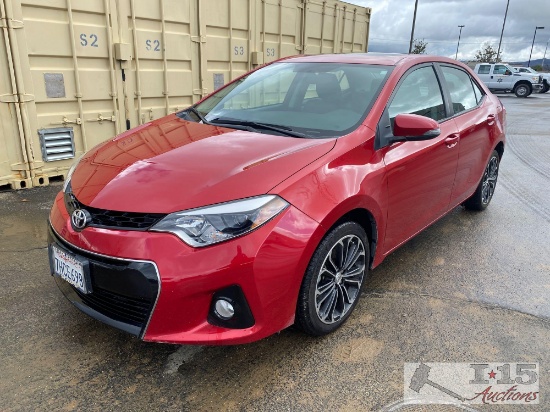 2015 Toyota Corolla S CURRENT SMOG